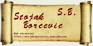 Stojak Borčević vizit kartica